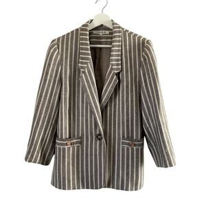 Gray and White Stripe Blazer size 11
